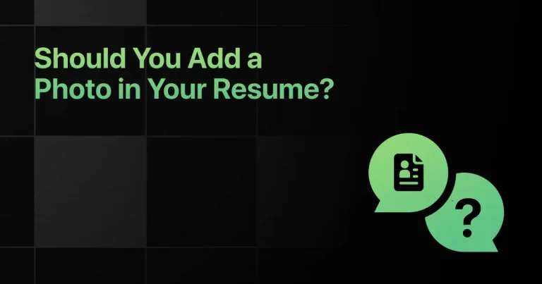Should You Add a Photo in Your Resume?