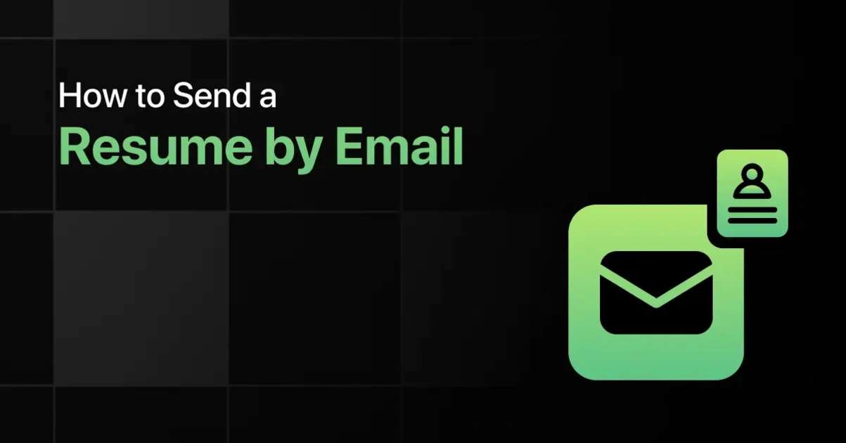 How To Send A Resume By Email