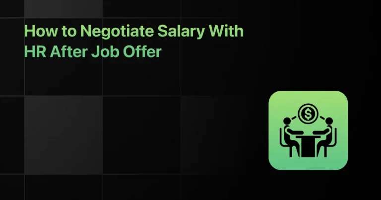 How to Negotiate Salary With HR After a Job Offer