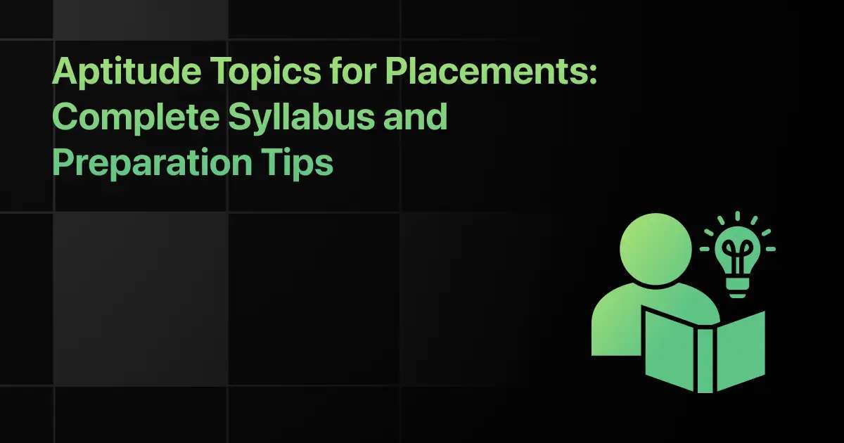 Best Aptitude Preparation Resources to Prepare for Placement Aptitude Tests (2026)