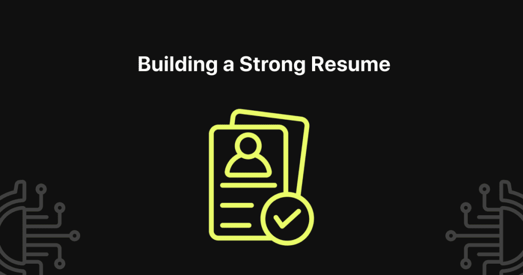 building a strong resume