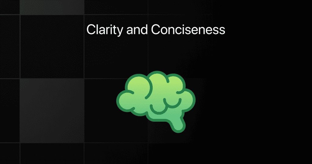 clarity and conciseness