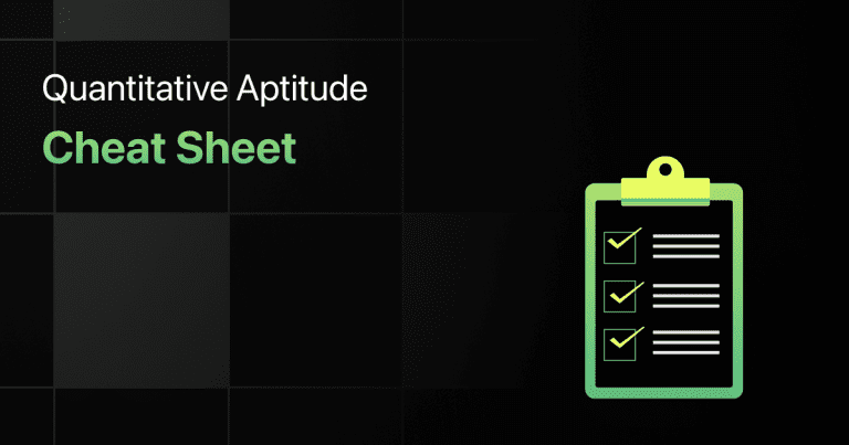 Quantitative Aptitude Cheat Sheet Quantitative Aptitude Cheat Sheet