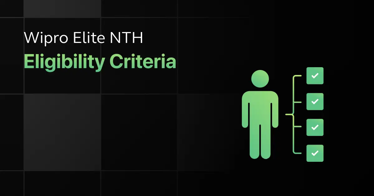 Wipro Elite NTH Eligibility Criteria