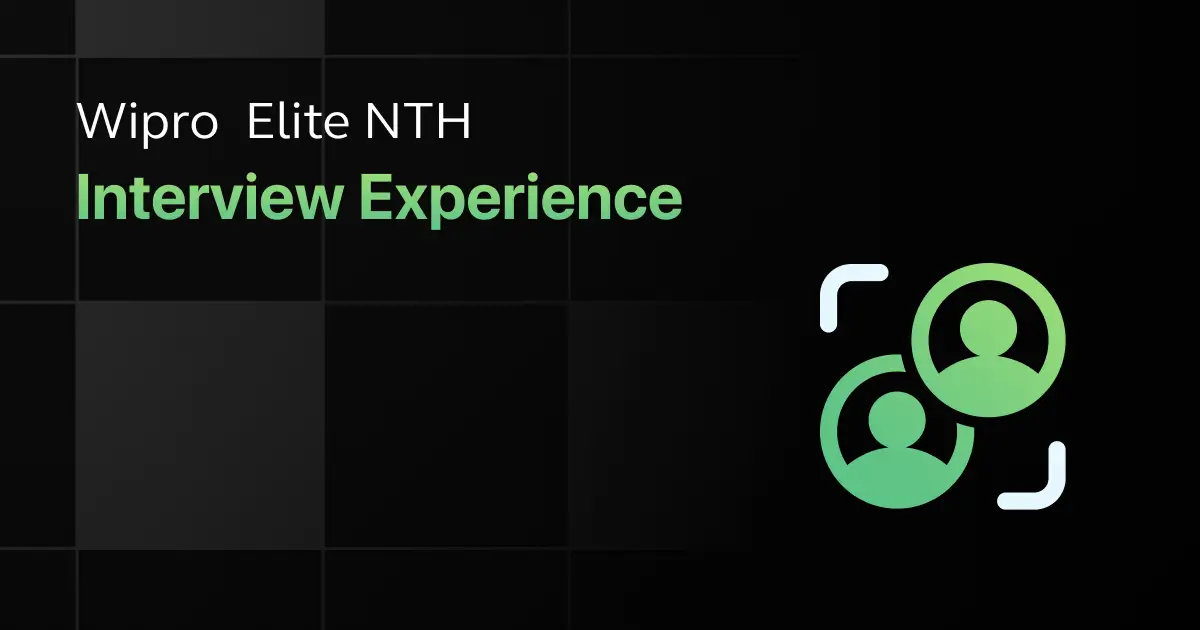 Wipro Elite NTH Recruitment Process