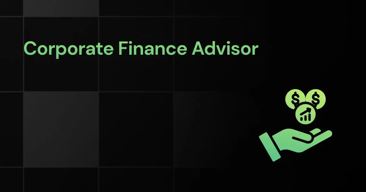 corporate finance advisor