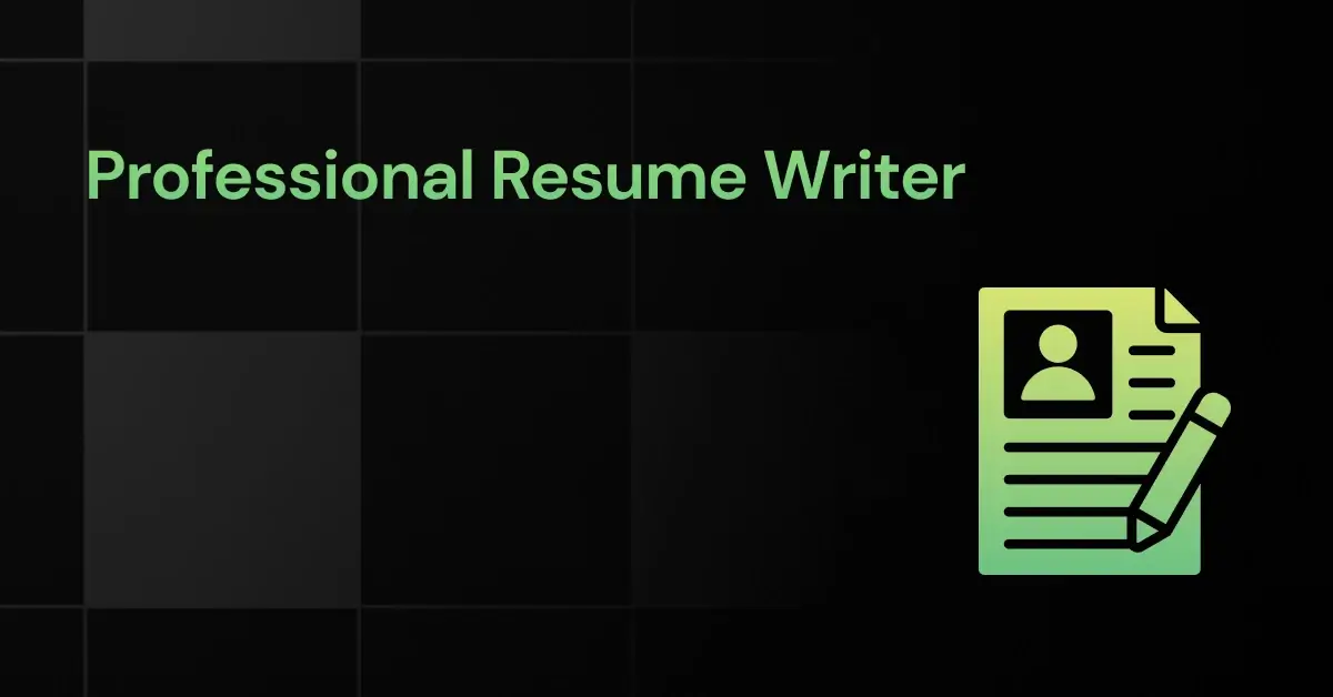 professional resume writer
