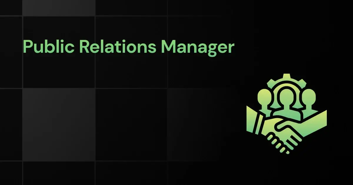 public relations manager