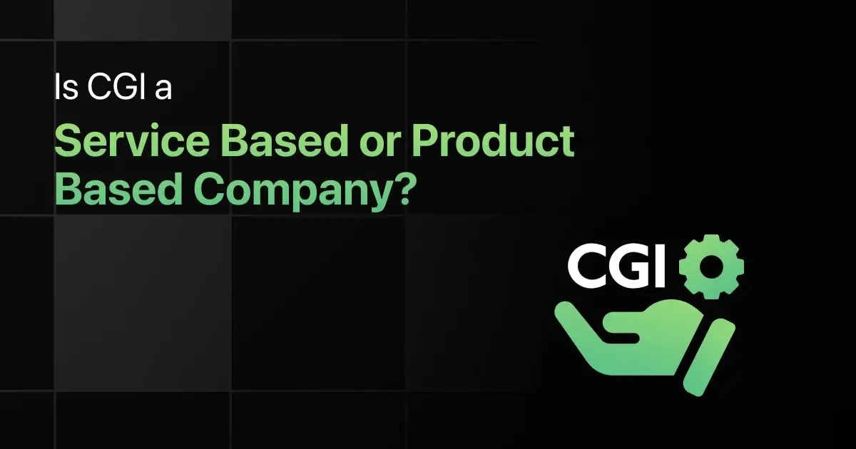 Is CGI a Service Based or Product Based Company?